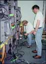 Bob and Randy wire the rack