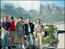 Fox Engineers pose in front of Table Mountain
