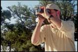 Peter shooting with the video camera