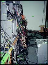 The completed wired rack - tangle of wires